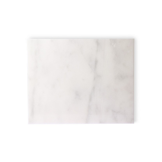 Tocator dreptunghiular alb din marmura 40x50 cm Olivia HKliving