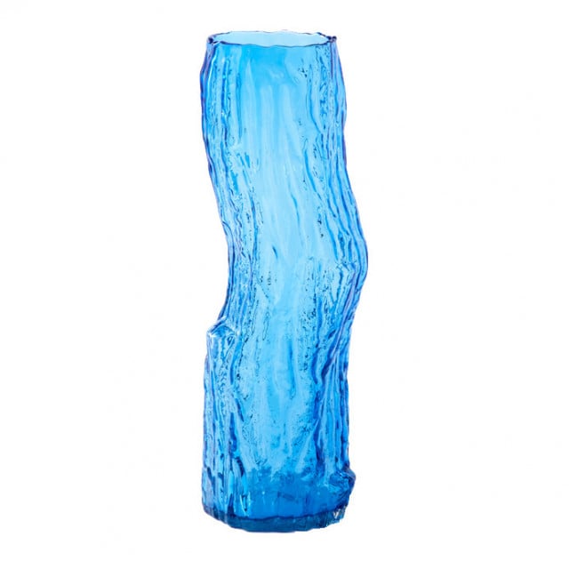 Vaza albastra din sticla 62 cm Log Pols Potten