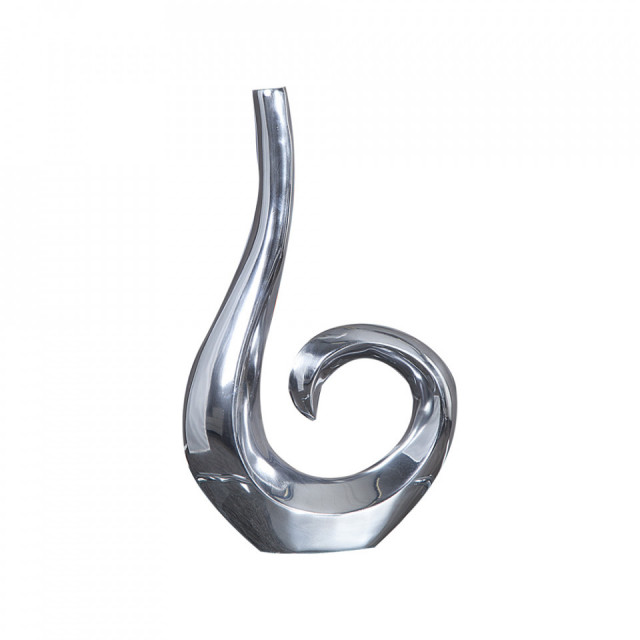 Vaza argintie din metal 49 cm Wave The Home Collection