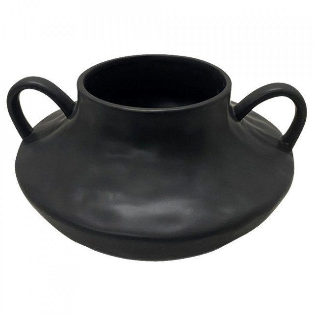 Vaza decorativa neagra din ceramica 15 cm Jarre The Home Collection