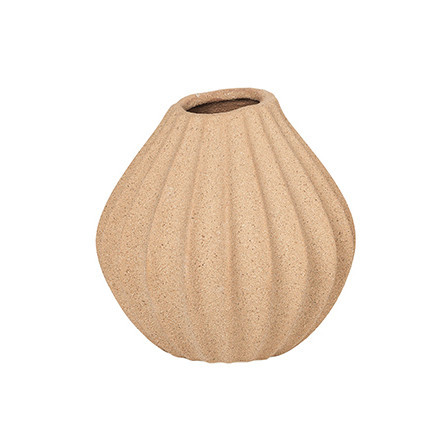 Vaza din ceramica 15 cm Wide Indian Tan Broste Copenhagen