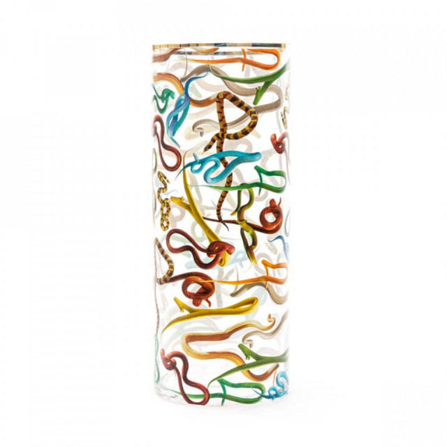 Vaza multicolora din sticla 50 cm Snakes Seletti