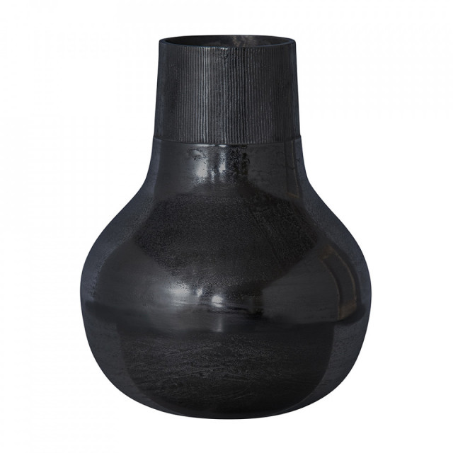Vaza neagra din aluminiu 46 cm Metal BePureHome