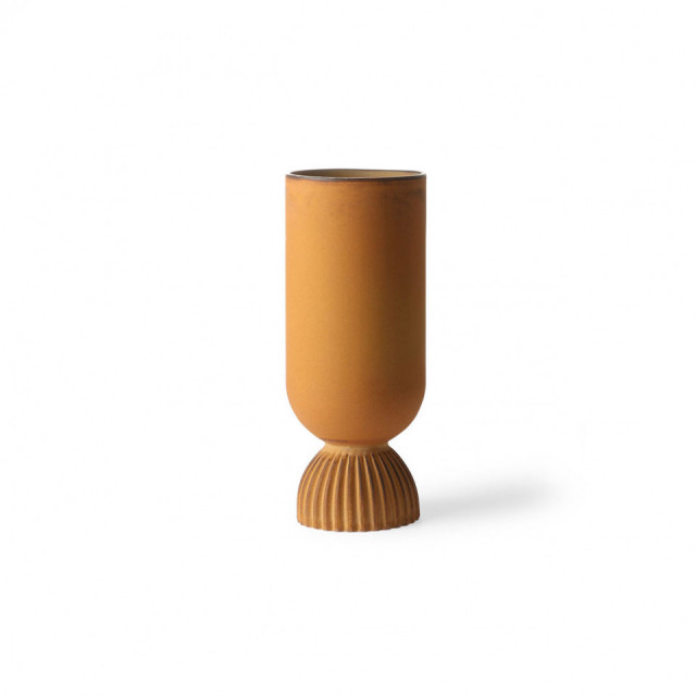 Vaza portocalie din ceramica 25 cm Amalia HKliving