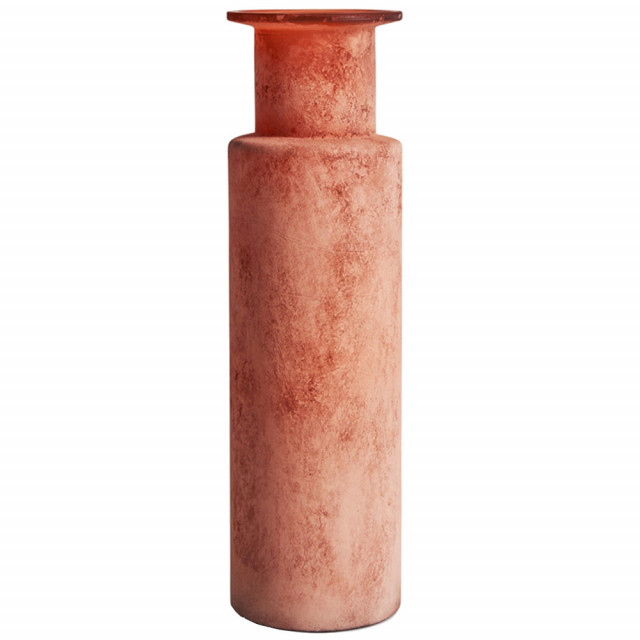 Vaza roz din sticla 45 cm Go Away Vical Home