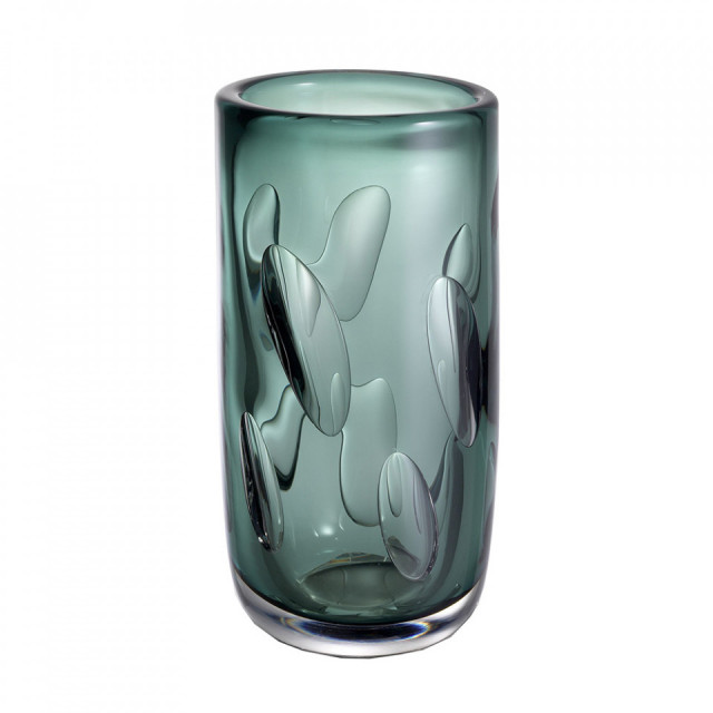 Vaza verde din sticla 29 cm Nino Eichholtz
