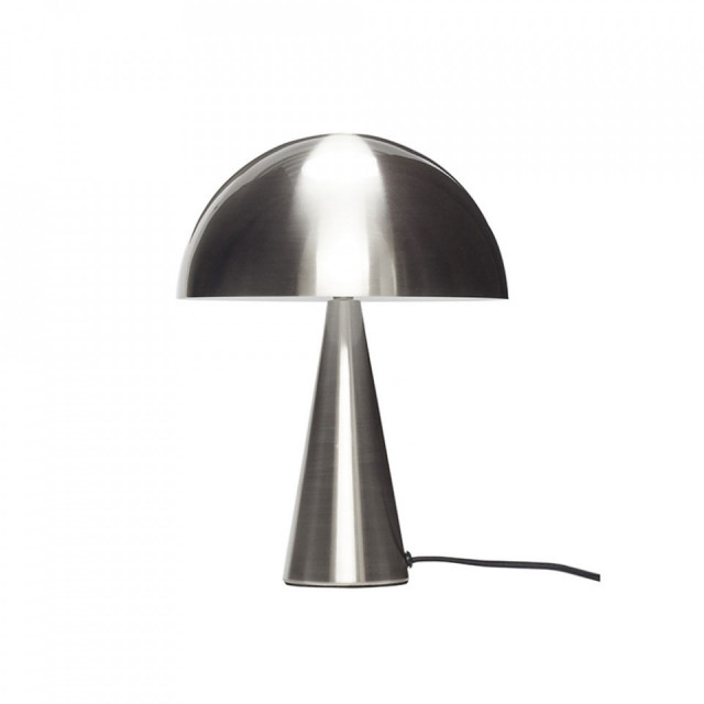 Veioza argintie din metal 33 cm Mush Hubsch