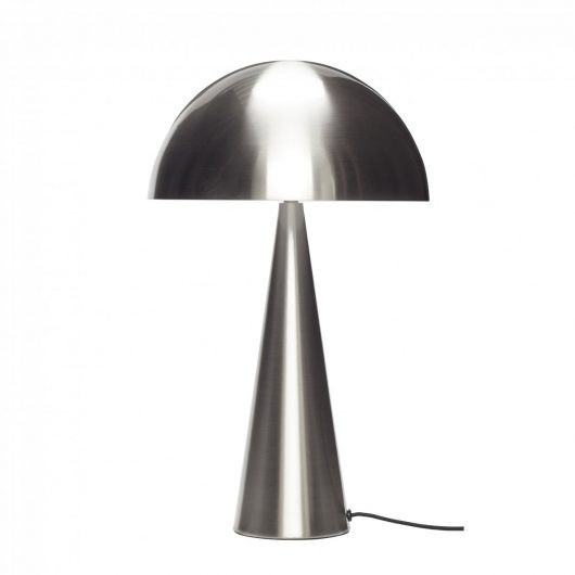 Veioza argintie din metal 51 cm Mush Hubsch