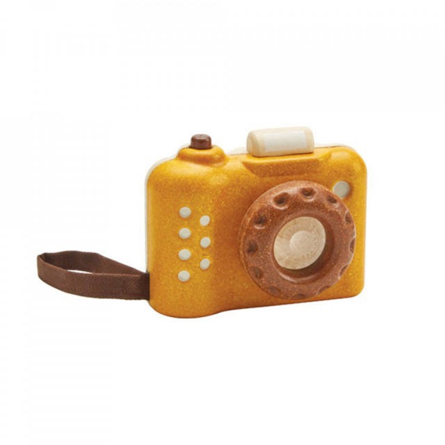 Aparat foto de joaca multicolor din lemn My First Camera Orchard Plan Toys