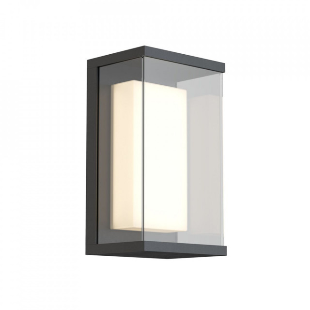 Aplica exterior neagra din aluminiu cu LED Baker Street Maytoni