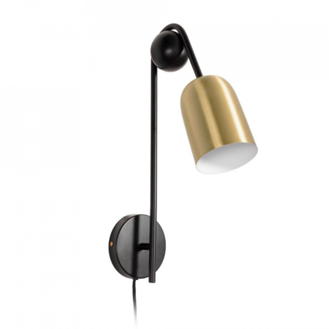 Aplica neagra/aurie din metal Natsumi Kave Home