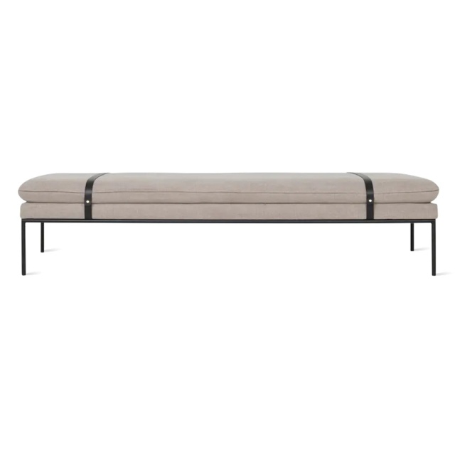 Bancheta gri din textil 190 cm Turn Ferm Living