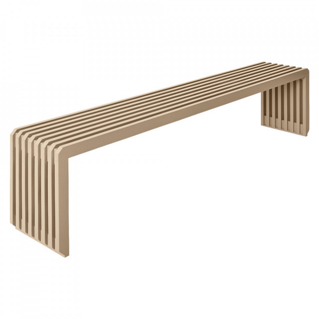 Bancheta maro din lemn sungkai 160 cm Slatted HKliving