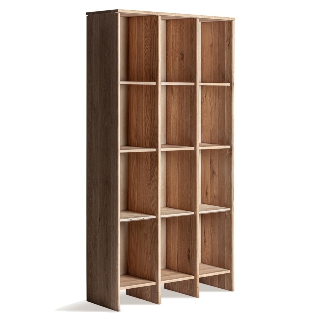Biblioteca maro din lemn 210 cm Nara Medium Vical Home