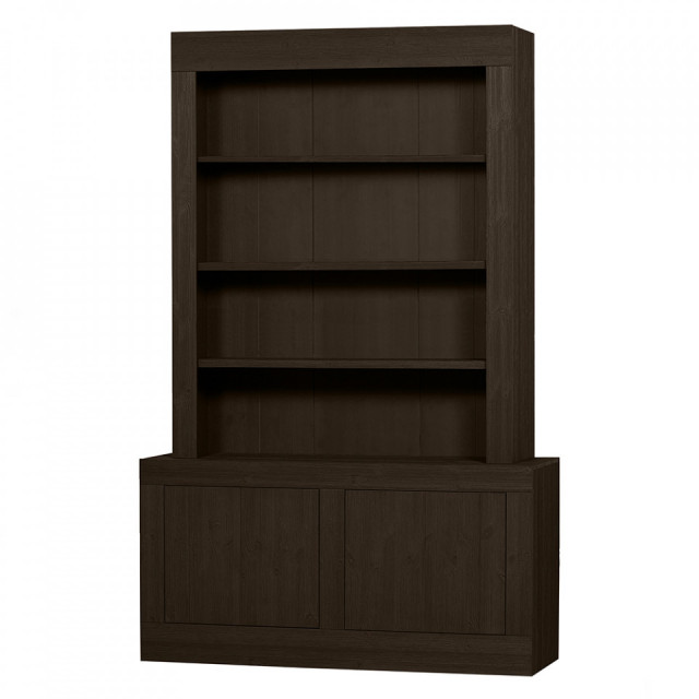 Biblioteca maro din lemn 230 cm Yumi Cedar BePureHome