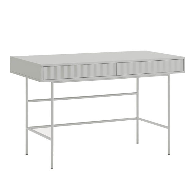 Birou gri deschis din metal 60x120 cm Sierra Teulat