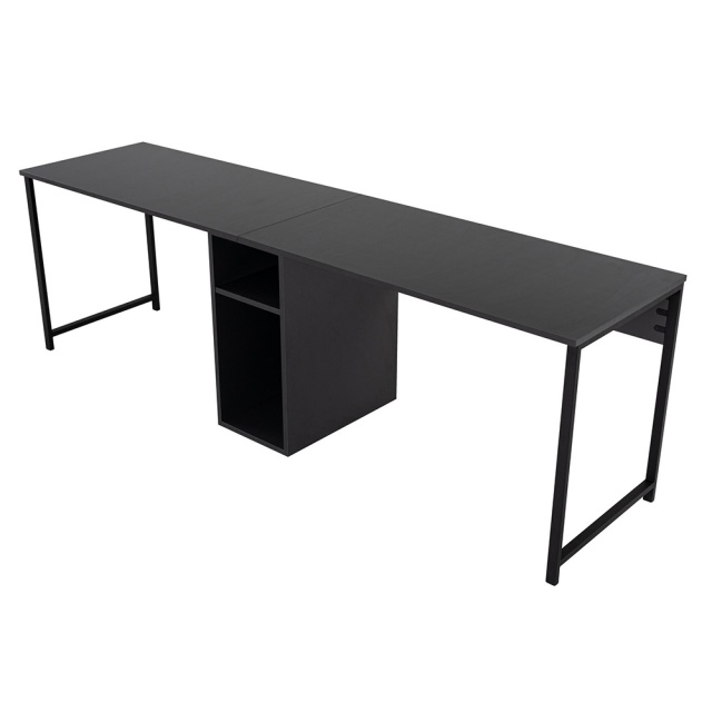 Birou gri/negru 60x240 cm Twin Study The Home Collection