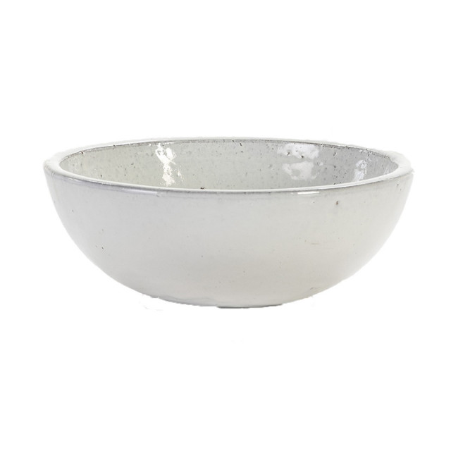 Bol decorativ alb din ceramica 29 cm Mias Thai Natura