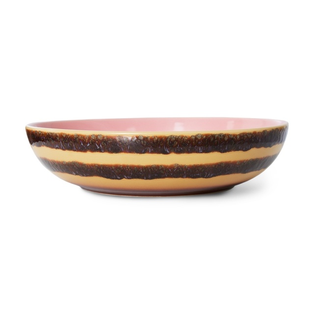 Bol pentru salata multicolor din ceramica 33 cm 70s Serene HKliving