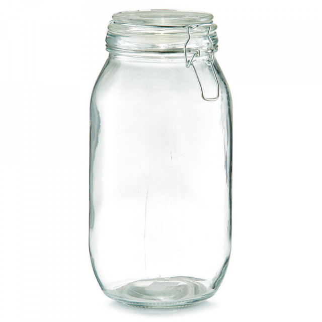 Borcan cu capac transparent din sticla 2000 ml Pulse Zeller