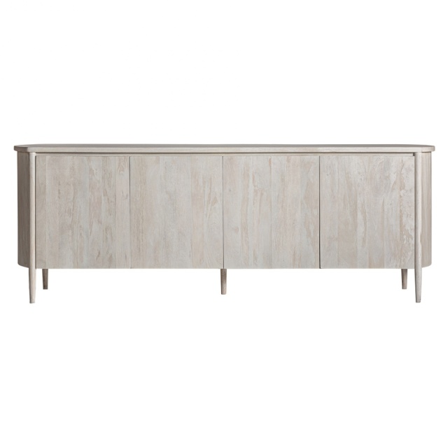 Bufet inferior alb antic din lemn 225 cm Ussel Vical Home