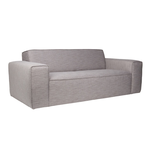 Canapea gri din textil pentru 2,5 persoane Bor Zuiver