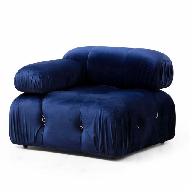 Canapea modulara albastra din textil pentru 1 persoana Bubble 1L The Home Collection