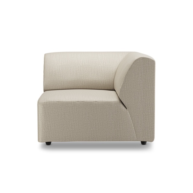 Canapea modulara ivorie din textil 94 cm Jax Pure Right HKliving