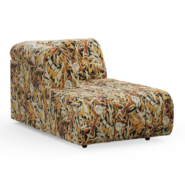 Canapea modulara multicolora din textil 158 cm Wave Left Divan Hollywood HKliving