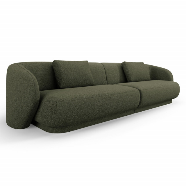Canapea verde din textil pentru 4 persoane Camden Besolux