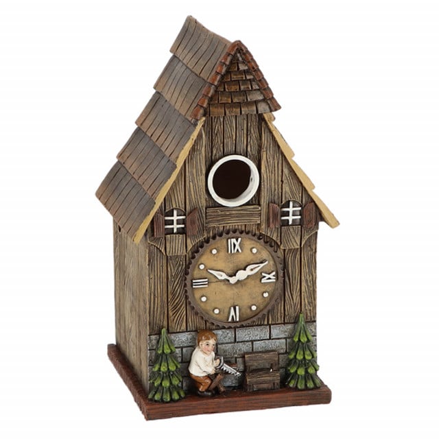 Casuta pentru pasari multicolora din polirasina Clock Esschert Design