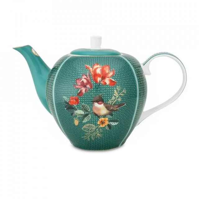 Ceainic multicolor din portelan 1,6 L Winter Wonderland Pip Studio