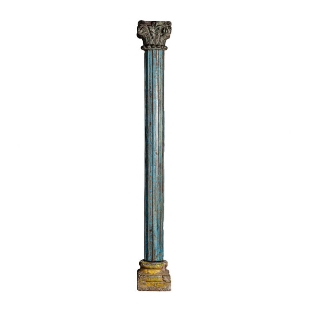 Coloana decorativa albastra din lemn 228 cm Cadee Vical Home