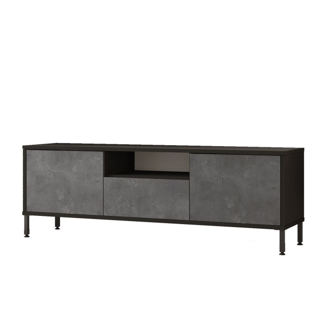 Comoda TV gri din lemn 140 cm Legend The Home Collection