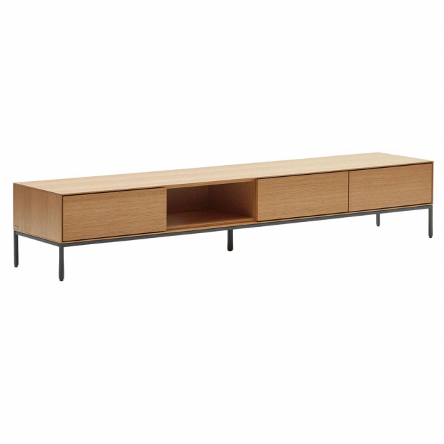 Comoda TV maro din metal 195 cm Vedrana Oak Kave Home