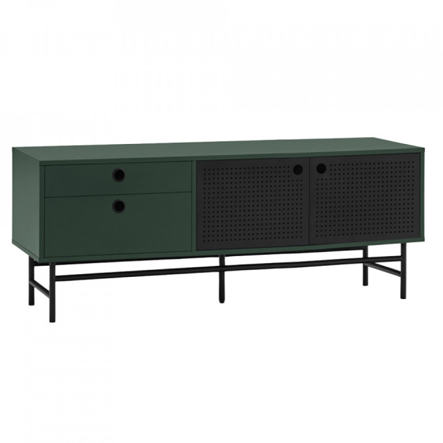 Comoda TV verde din metal 140 cm Punto Teulat