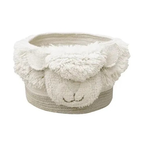 Cos alb din fibre naturale Sheep Lorena Canals