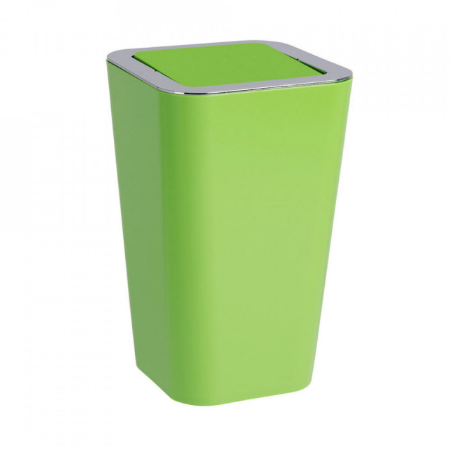 Cos de gunoi verde/argintiu din polistiren si plastic 6 L Candy Wenko