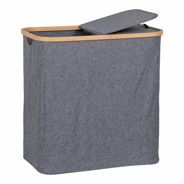 Cos de rufe gri/maro din bambus 54x54 cm Noto House Nordic