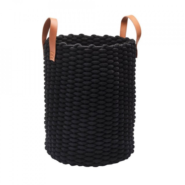Cos de rufe negru din fibre 43 L Rudon Aquanova