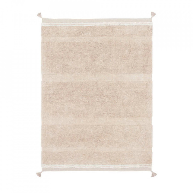 Covor bej/roz din bumbac 120x160 cm Bloom Lorena Canals