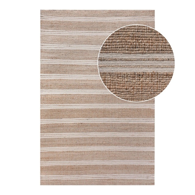 Covor maro/ivoriu din fibre naturale 200x300 cm Kavali House Nordic