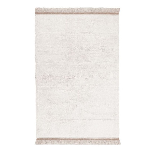 Covor pentru copii alb din fibre naturale 80x140 cm Steppe Lorena Canals