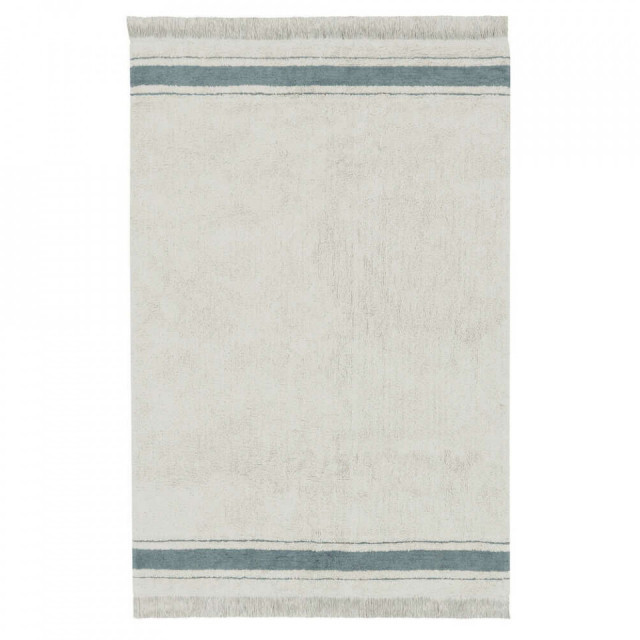 Covor pentru copii bej/albastru din bumbac 140x200 cm Gastro Vintage Lorena Canals