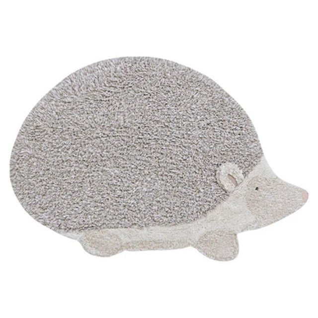 Covor pentru copii ivoriu din bumbac 90x130 cm Hedgehog Lorena Canals