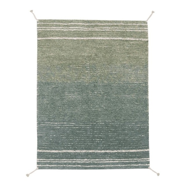 Covor reversibil pentru copii albastru din bumbac 80x140 cm Vintage Twin Reversible Lorena Canals