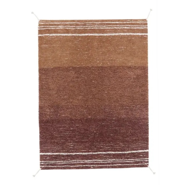 Covor reversibil pentru copii maro caramel din bumbac 80x140 cm Twin Reversible Lorena Canals