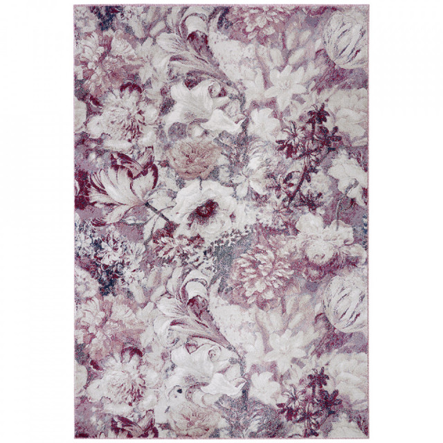 Covor roz/crem din polipropilena Romance Flower Symphony Mint Rugs (diverse dimensiuni)