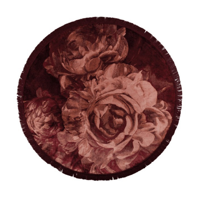 Covor roz din fibre sintetice 175 cm Stitcky Roses Round Bold Monkey