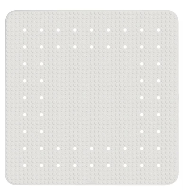 Covoras baie alb din fibre sintetice 54x54 cm Mirasol Wenko
